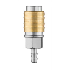 Snabbkoppling för kompressor med utlopp till 6 mm slang