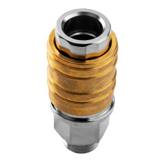 Snabbkoppling för kompressor med ändstycke, utvändig gänga 1/4 tum.