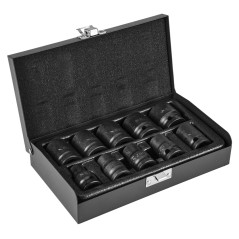 Slagnyckelinsatser 1/2', 10-24 mm, set med 10 stycken.