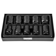 Nasadki udarowe 1/2', 10-24 mm, zestaw 10 szt.