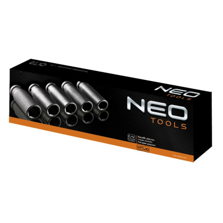 Skruvmejselbits 1/2', 10-24 mm, set med 10 st, CrMo