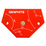 Svetsningsmagnetisk vinkel 64 x 95 x 14 mm, bärkapacitet 11,4 kg.