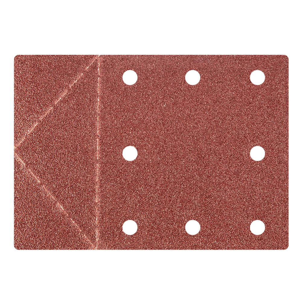 Slipapper 115 x 160 mm, hål, perforering för avrivning, kardborre. K60, 3 st. Slipapper 115 x 160 mm, hål, perforering för avrivning, kardborre. K60, 3 st.