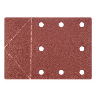 Slipapper 115 x 160 mm, hål, perforering för avrivning, kardborre. K80, 3 st.