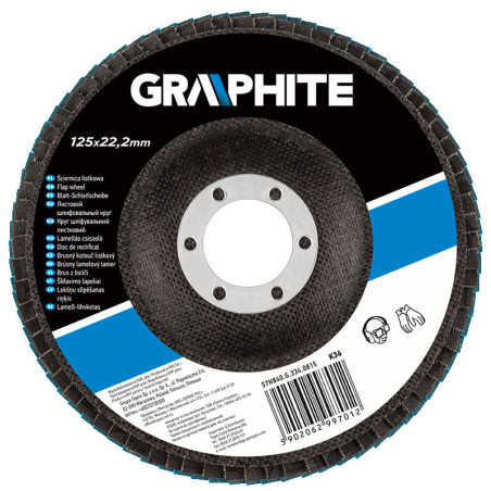 Slipkopp 125 x 22,2 mm, K36, zirkonoxid