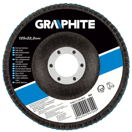 Slipklosskiva 125 x 22.2 mm, K40, zirkonoxid