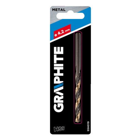 Bor för metall HSS-CNC, 124°, 'Pro-Tec', 4,2 mm