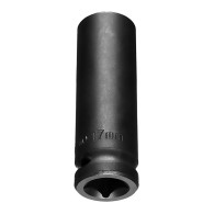 Nasadka udarowa 1/2' długa, 17 x 78mm , Cr-Mo