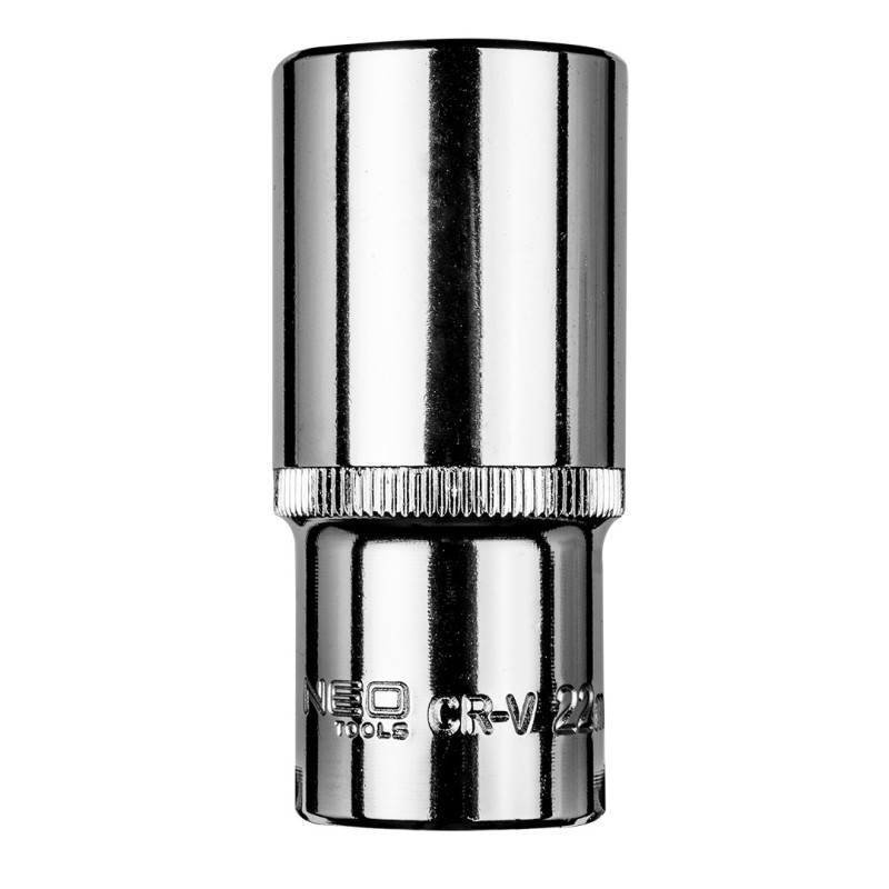 Sexkantig hylsa 3/8 tum lång, 22 mm