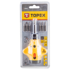 Skruvmejselbits med handtag, set med 8 stycken.