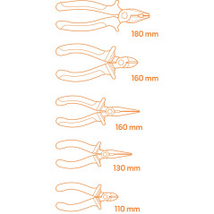 Tång, set med 5 stycken, insats