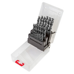Borror för metall HSS-G, 1,0-13,0 mm, set med 25 stycken.