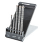 Borrsats för betong SDS Plus, kvadro, set med 5 st. - 5, 6 x 110 mm + 8, 10, 12 x 160 mm