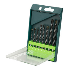 Ett set borr för betong, 8 delar - 4, 5, 5, 6, 6, 7, 8, 10 mm