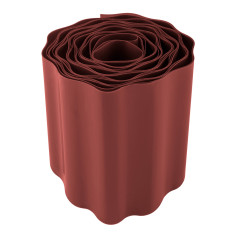 Kantsten för gräsmattor 15 cm x 9 m, brun