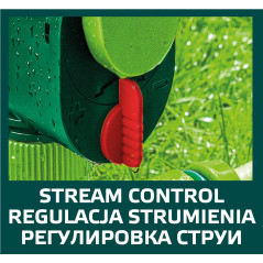 Oscillerande sprinkler med flerriktad räckviddsjustering, bevattningsyta upp till 208 m2.
