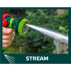 Ett set med en spraypistol, kopplingar och en anslutning till en 1/2-tums kran.