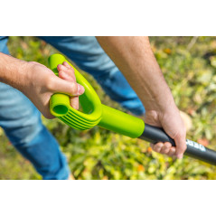 Spetsig spade, metallhandtag, plasthandtag