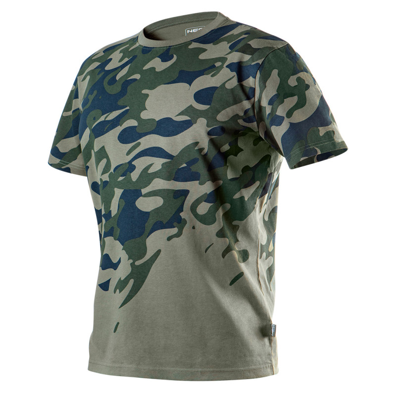 T-shirt arbetskläder med CAMO-tryck, storlek XXL