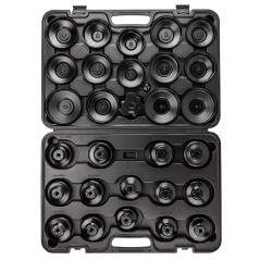 Hylsnyckelsats för oljefilter - 30 delar.