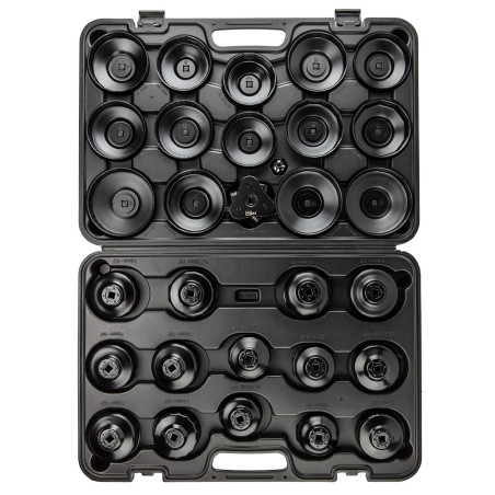 Hylsnyckelsats för oljefilter - 30 delar.