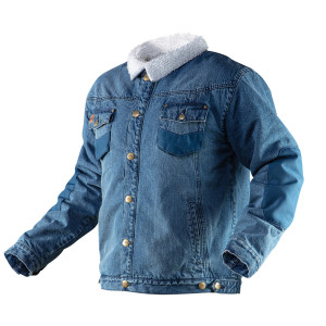 Jeansjacka fodrad med DENIM, storlek XL.