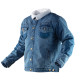 Jeansjacka fodrad med DENIM, storlek XL.