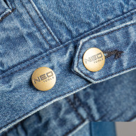 Jeansjacka fodrad med DENIM, storlek XL.