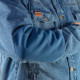Jeansjacka fodrad med DENIM, storlek XL.