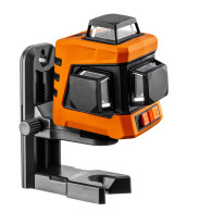 Laserplans 15 m 3D, röd, 360° i tre plan, med fodral och magnetiskt fäste.