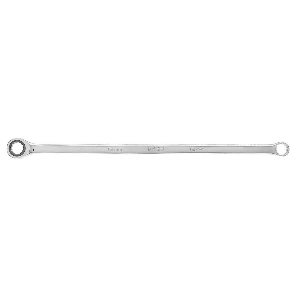 Klucz oczkowy dwustronny z grzechotką, długi 12 mm Klucz oczkowy dwustronny z grzechotką, długi 12 mm