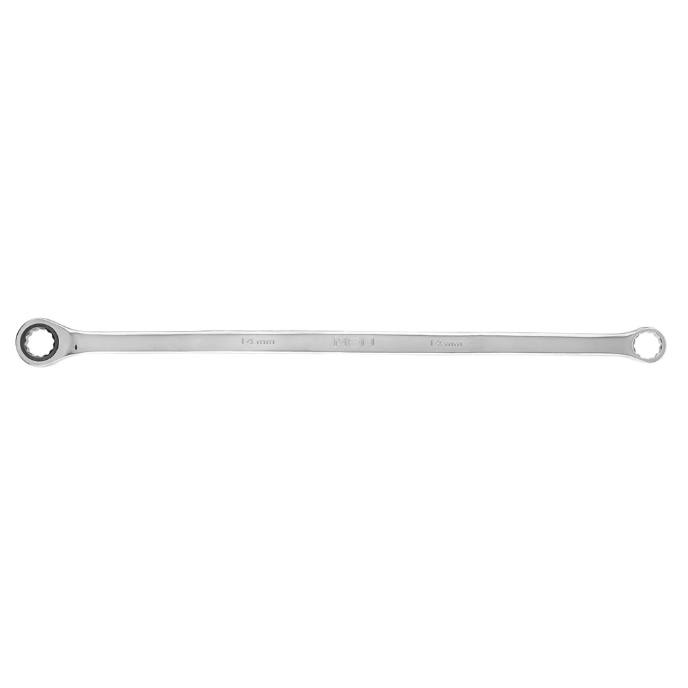 Klucz oczkowy dwustronny z grzechotką, długi 14 mm Klucz oczkowy dwustronny z grzechotką, długi 14 mm