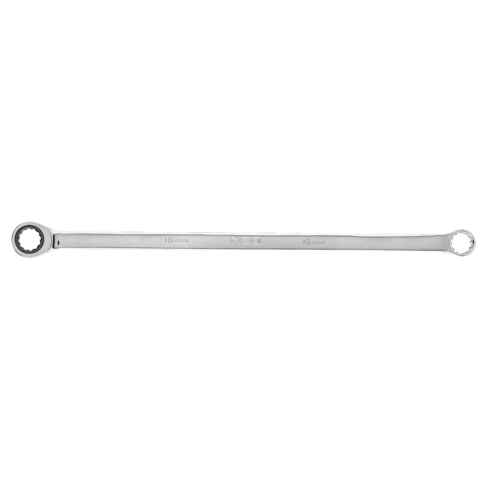 Klucz oczkowy dwustronny z grzechotką, długi 16 mm Klucz oczkowy dwustronny z grzechotką, długi 16 mm