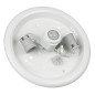 Taklampa med PIR-sensor från Maclean, för montering i taket, med utbytbar ljuskälla, 2x max 40W, E27, 220-240V~ 50/60Hz, MCE324.