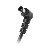 Vinklad kontakt 6,5/4,4 (19,5V/5,13A) nätadapter med kabel för Rebel-montering