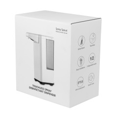 Automatisk dispenserbehållare för desinfektionsmedel 500 ml på 4 st AA-batterier Promedix PR-470.