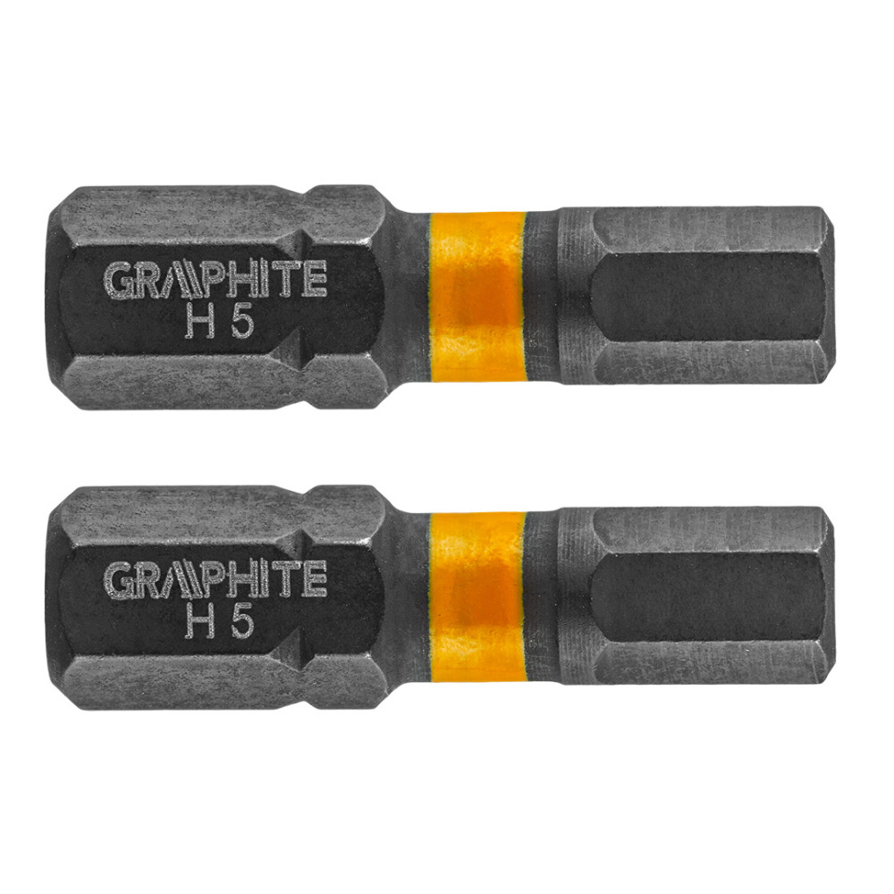 Slagbits HEX5 x 25 mm, 2 stycken. Slagbits HEX5 x 25 mm, 2 stycken.