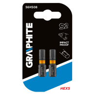 Bity udarowe HEX5 x 25 mm, 2 szt.