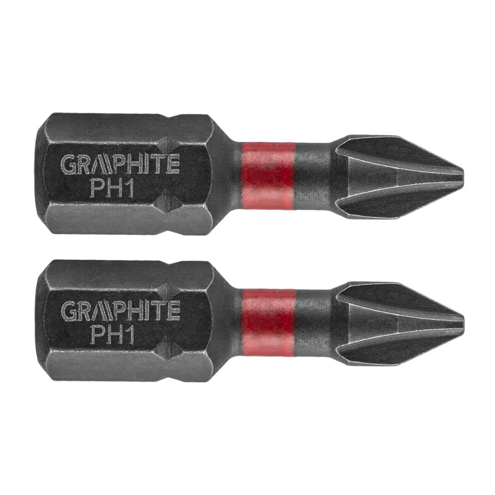 Bity udarowe PH1 x 25 mm, 2 szt. Bity udarowe PH1 x 25 mm, 2 szt.
