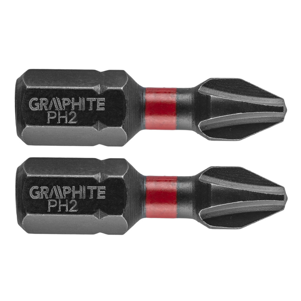 Bity udarowe PH2 x 25 mm, 2 szt. Bity udarowe PH2 x 25 mm, 2 szt.