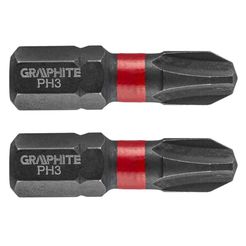 Bity udarowe PH3 x 25 mm, 2 szt. Bity udarowe PH3 x 25 mm, 2 szt.