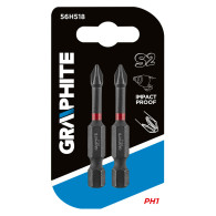 Slagbits PH1 x 50 mm, 2 stycken.