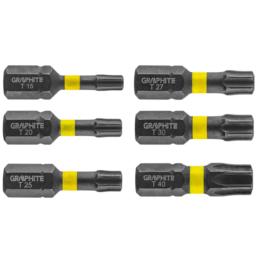 Slagbits TX10/15/20/25/30/40 x 25 mm, 6 st.