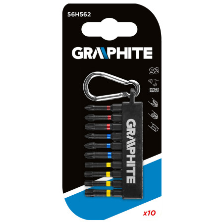 Slagbitsset, 10 stycken.