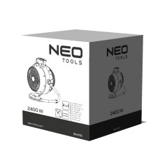 Värmefläkt och fläkt, 2 i 1, effekt 2400W, manuell modell