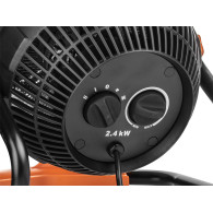 Nagrzewnica i wentylator, 2 w 1, moc 2400W, model manualny
