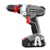 Borrskruvdragare Energy+ 18V, Li-Ion, avtagbart handtag 10 mm, 2 batterier 2Ah, laddare, väska