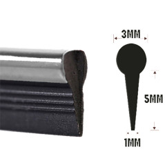 AG679B Dekorativ list 5m silver tuning