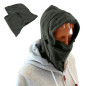 BQ42B Polar fleece balaclava mask 3-in-1 grey