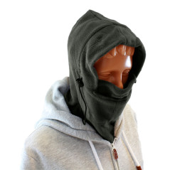 BQ42B Polar fleece balaclava mask 3-in-1 grey